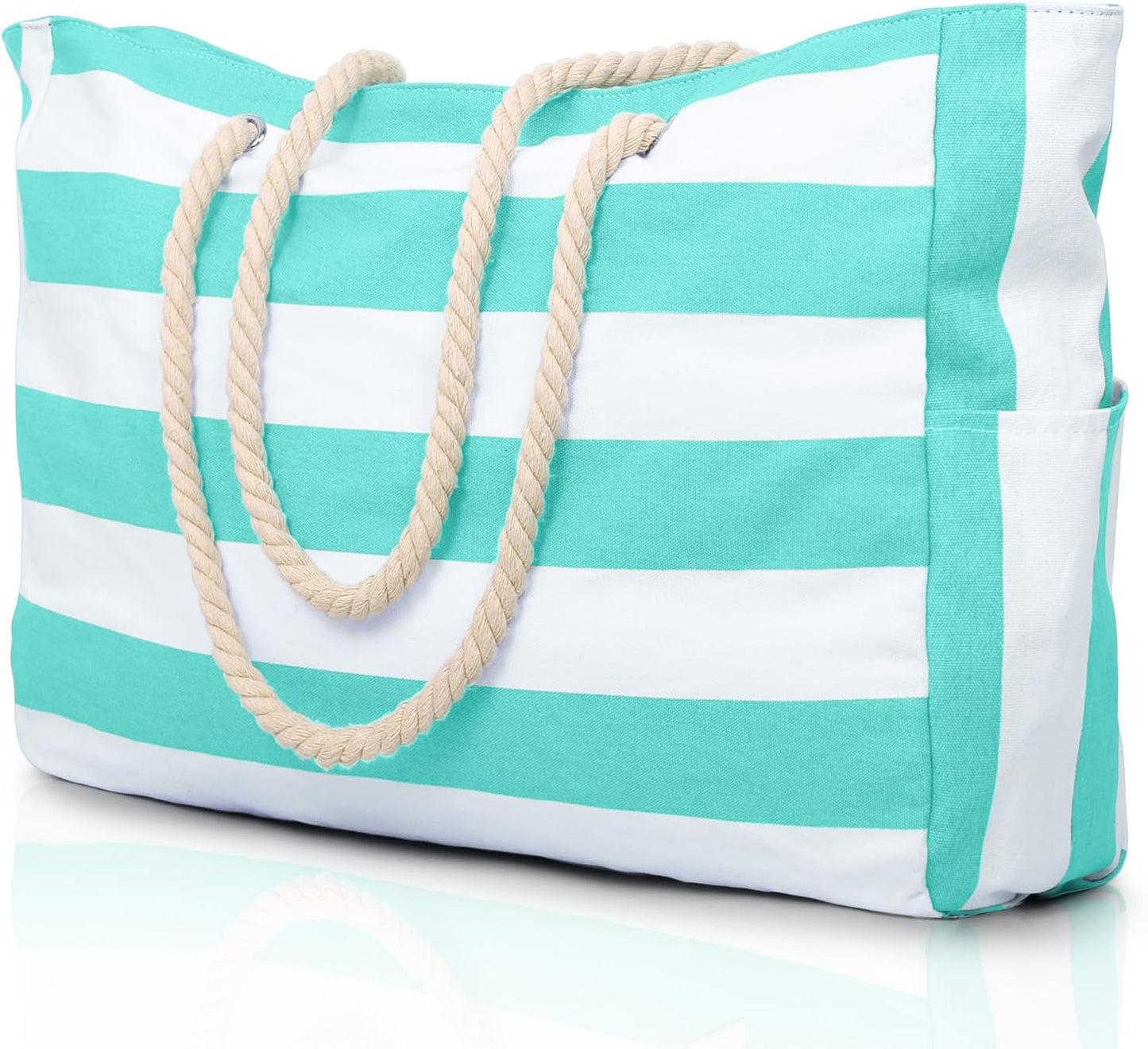 Waterproof Beach Bag — Large 20L Organized Tote