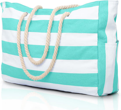 Waterproof Beach Bag — Large 20L Organized Tote