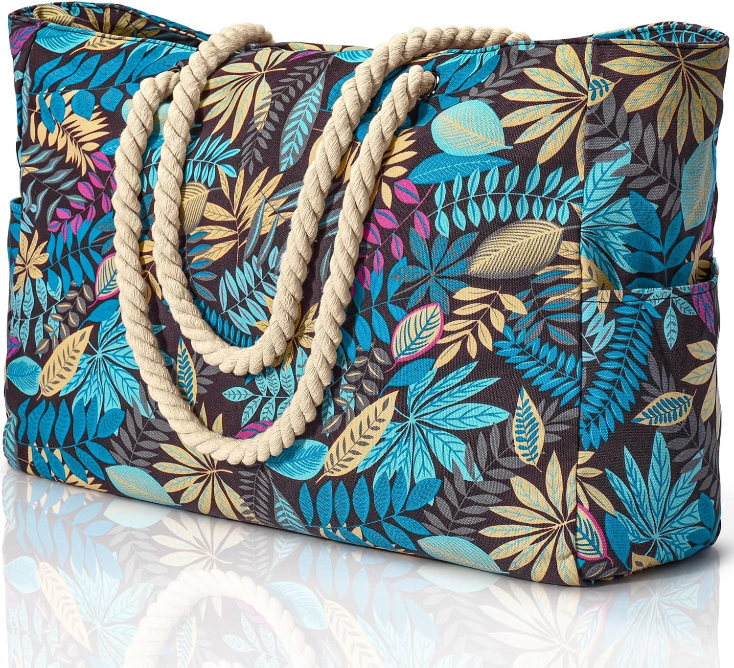 Waterproof Beach Bag — Large 20L Organized Tote