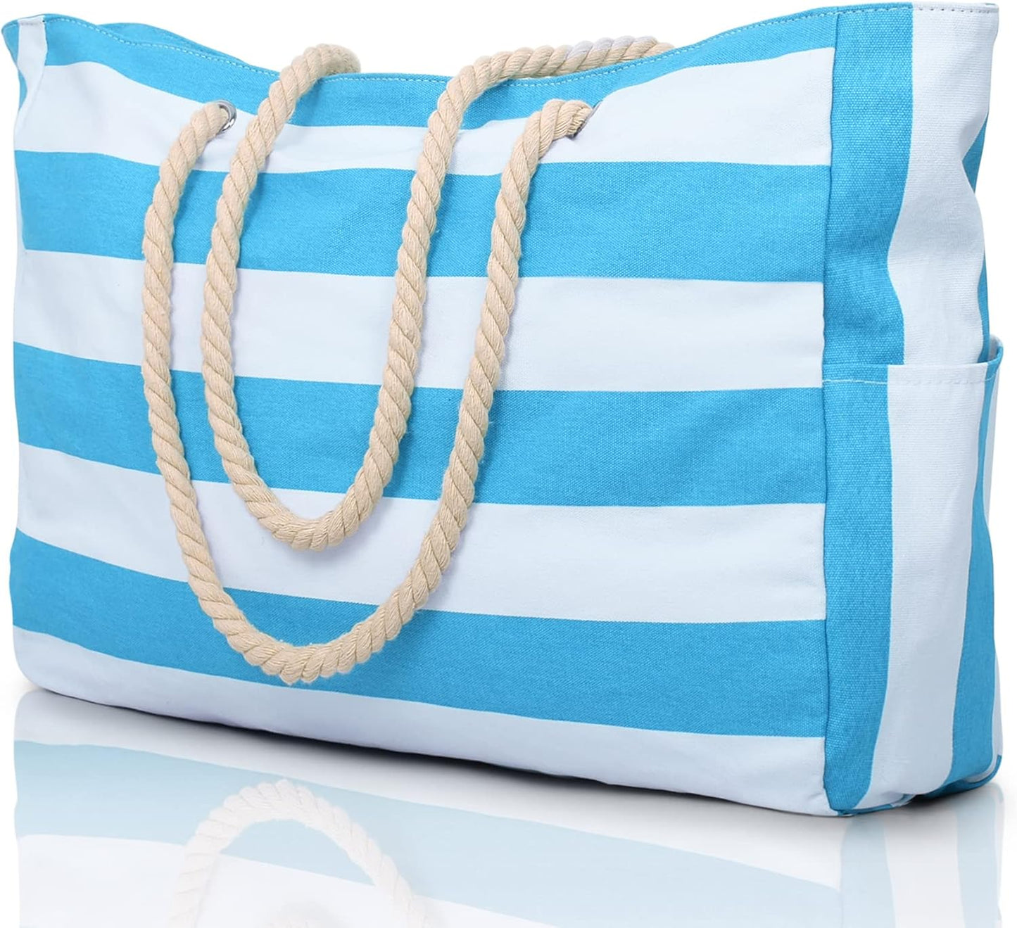 Waterproof Beach Bag — Large 20L Organized Tote