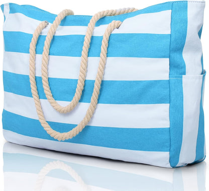 Waterproof Beach Bag — Large 20L Organized Tote