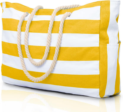 Waterproof Beach Bag — Large 20L Organized Tote