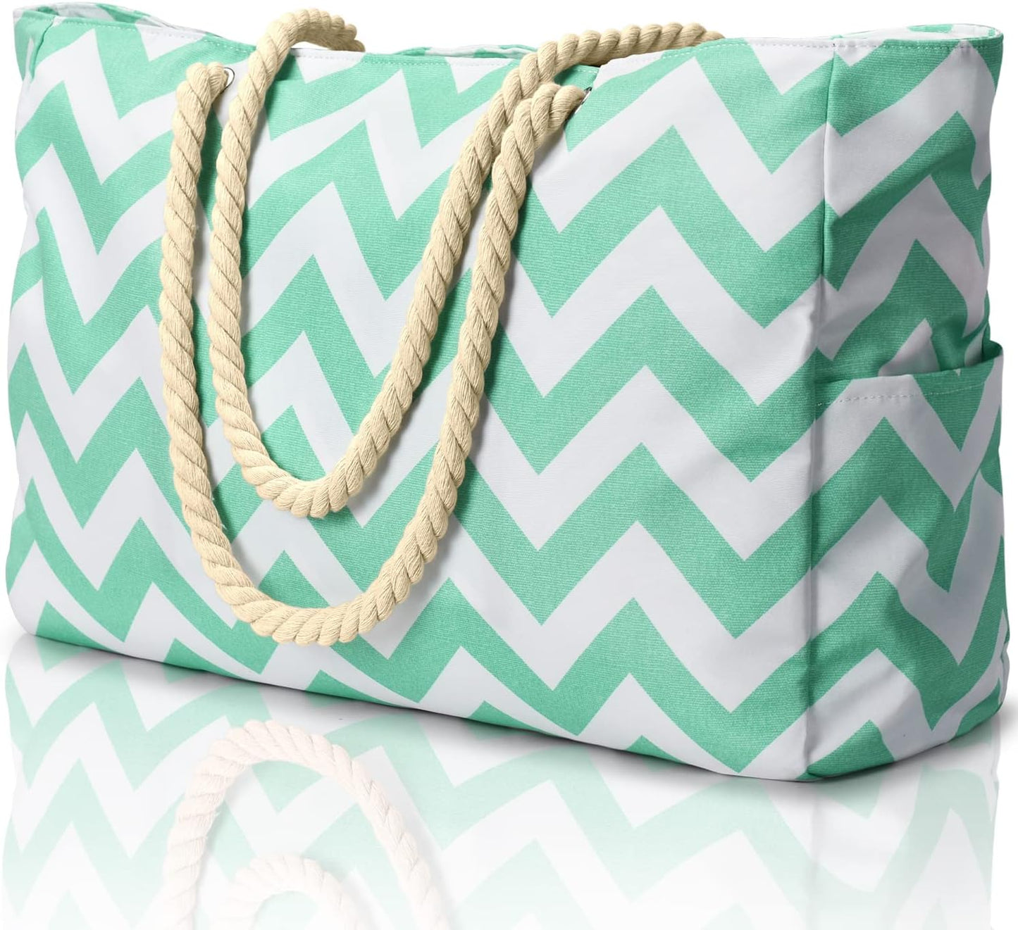 Waterproof Beach Bag — Large 20L Organized Tote