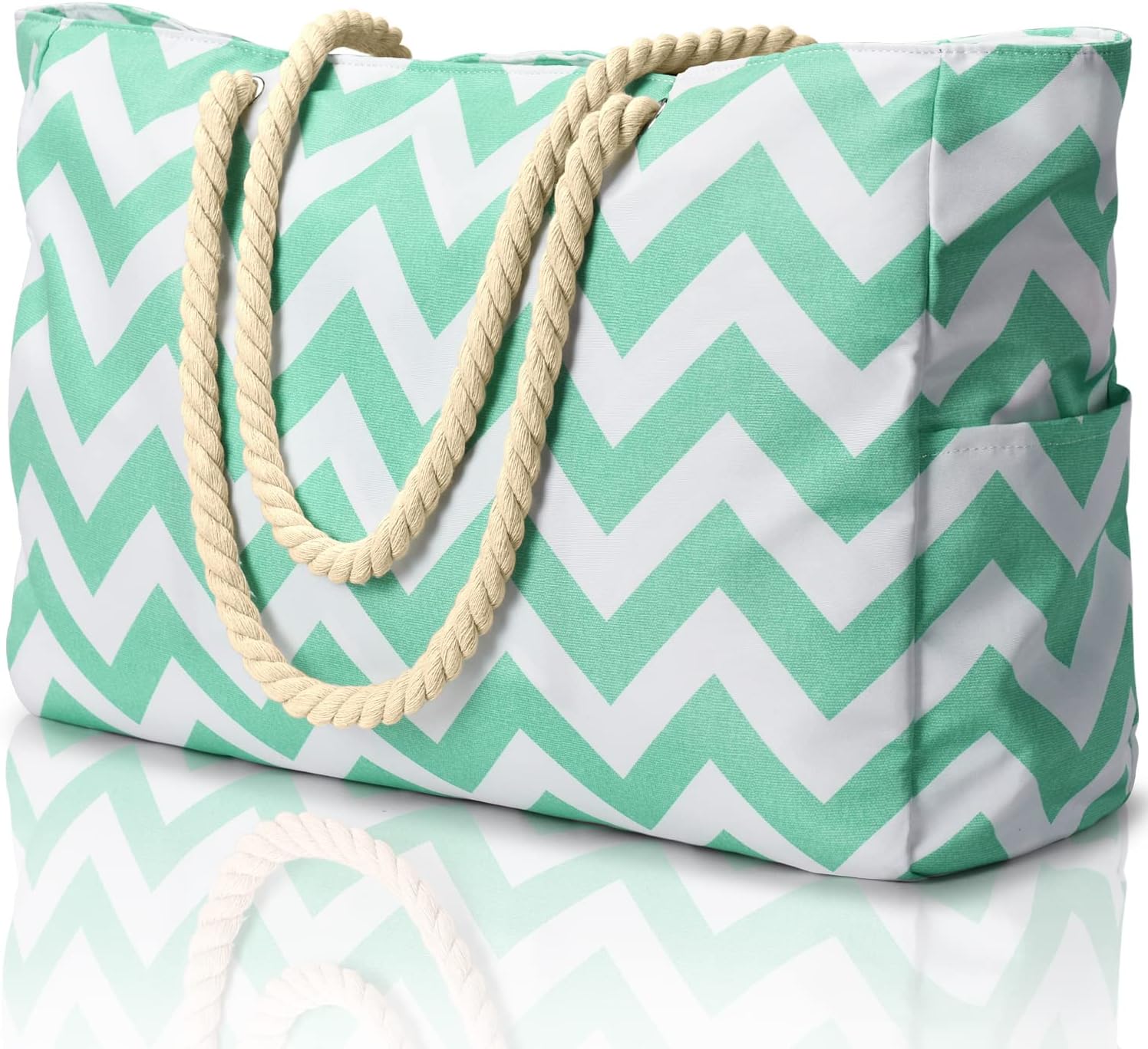 Waterproof Beach Bag — Large 20L Organized Tote