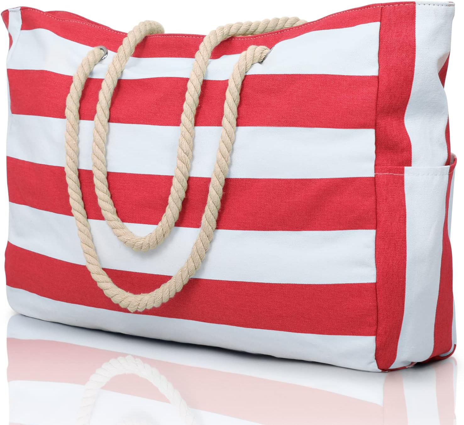 Waterproof Beach Bag — Large 20L Organized Tote