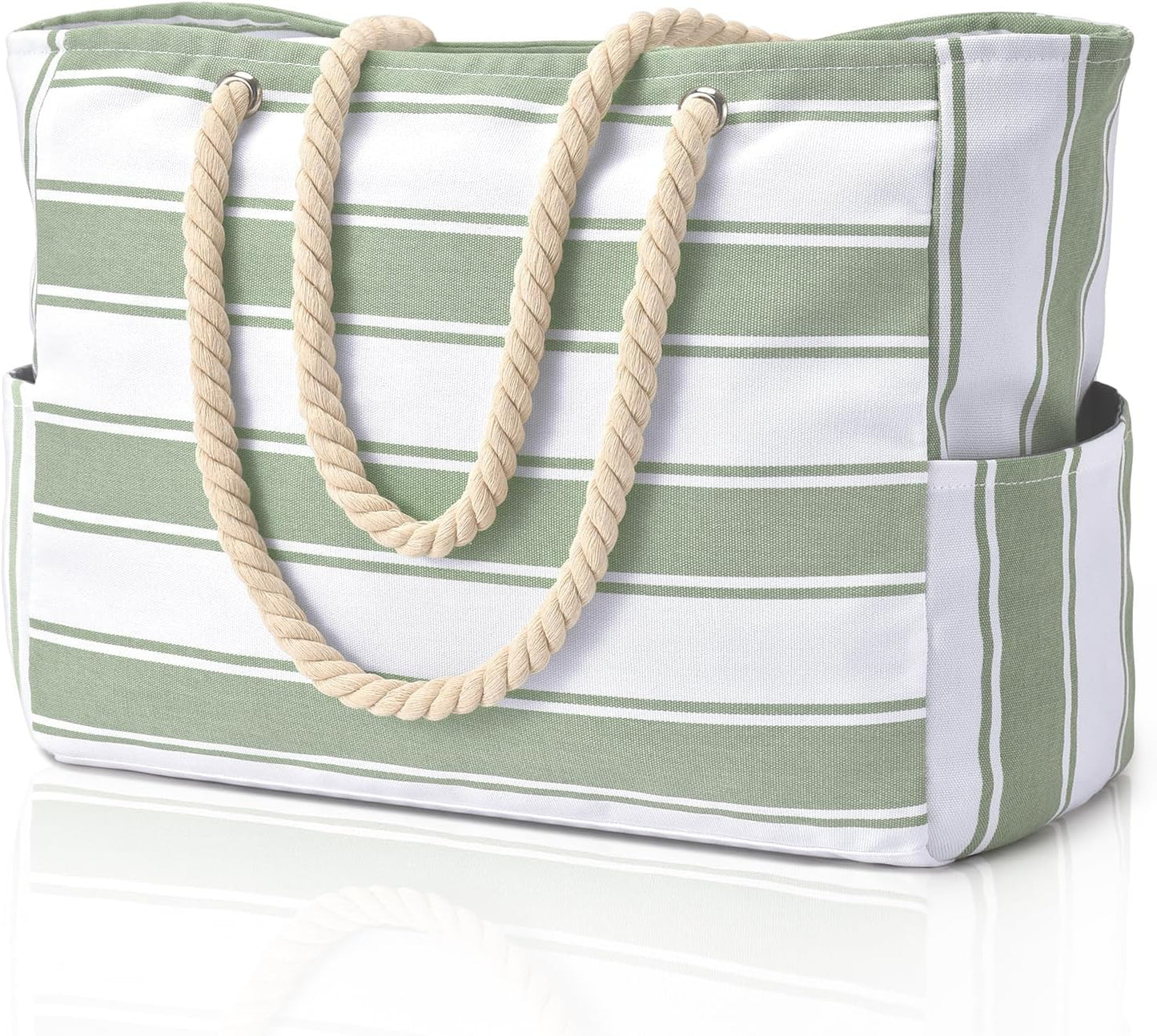 Waterproof Beach Bag — Large 20L Organized Tote