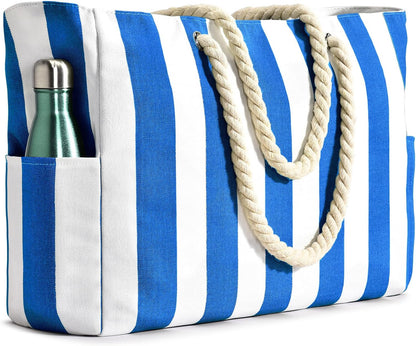 Waterproof Beach Bag — Large 20L Organized Tote