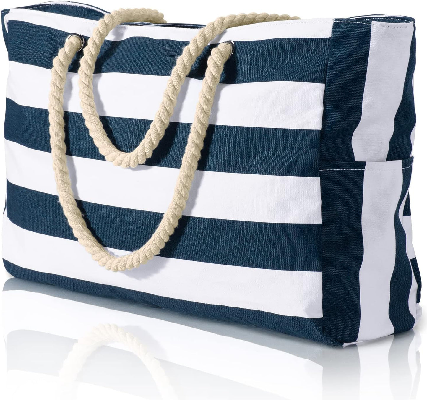 Waterproof Beach Bag — Large 20L Organized Tote