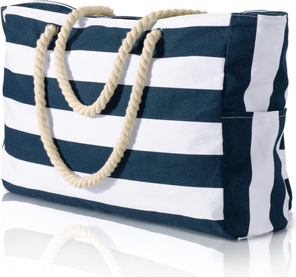 Waterproof Beach Bag — Large 20L Organized Tote