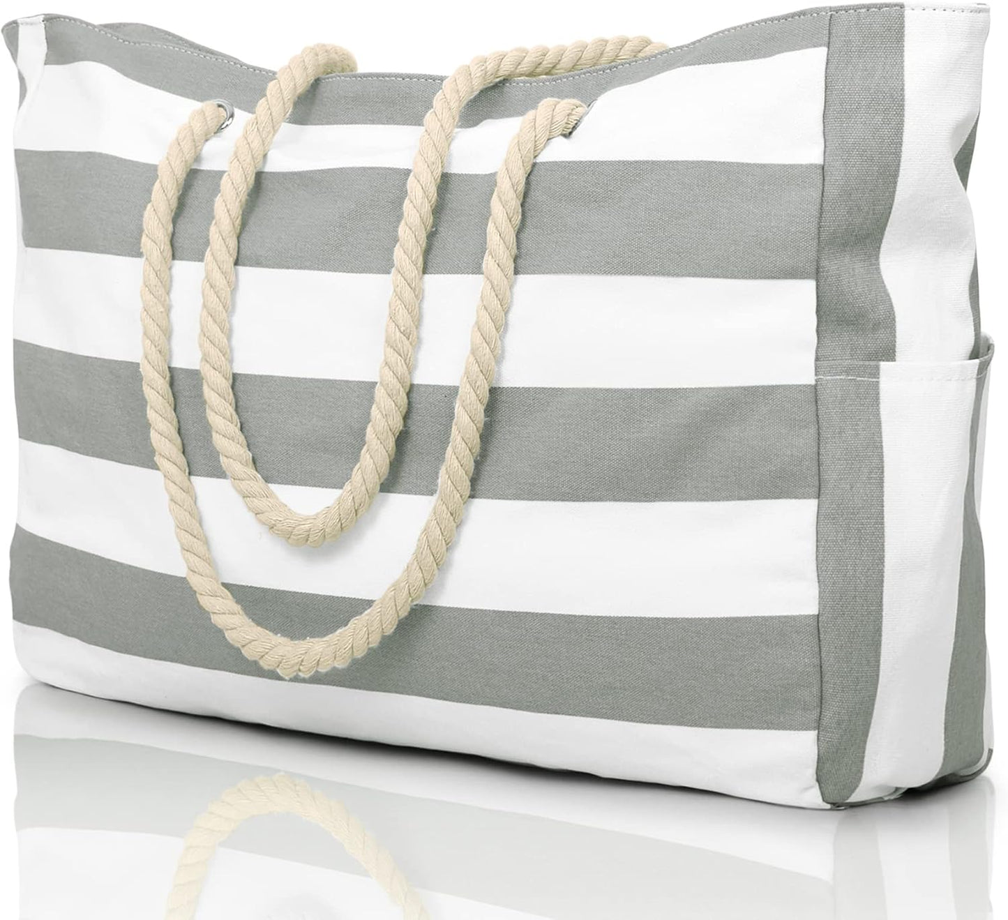 Waterproof Beach Bag — Large 20L Organized Tote