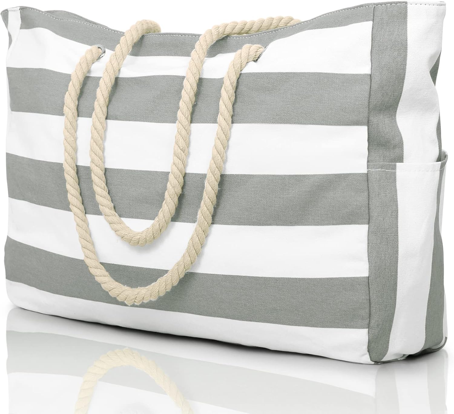 Waterproof Beach Bag — Large 20L Organized Tote