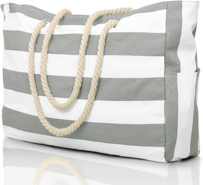 Waterproof Beach Bag — Large 20L Organized Tote