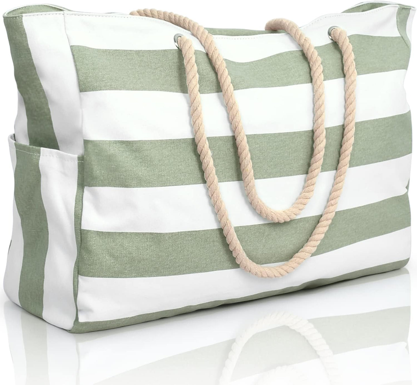 Waterproof Beach Bag — Large 20L Organized Tote