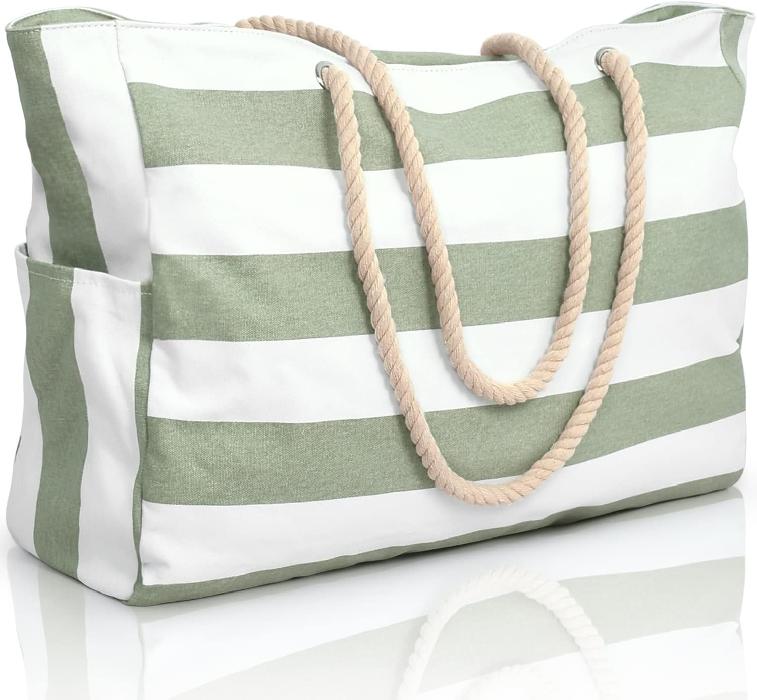 Waterproof Beach Bag — Large 20L Organized Tote