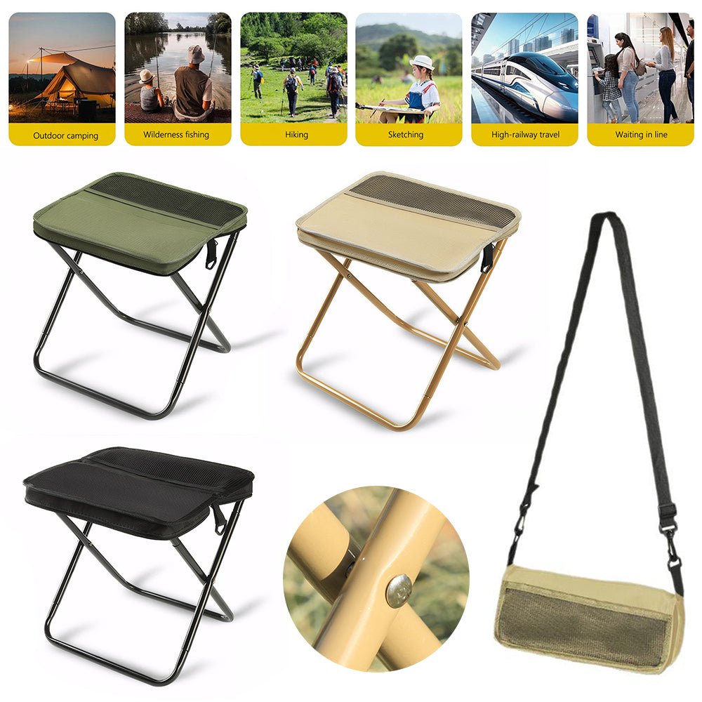 2-in-1 Folding Backpack Chair — Waterproof for Hikes