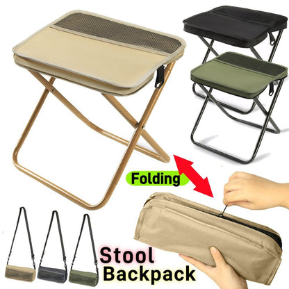 2-in-1 Folding Backpack Chair — Waterproof for Hikes