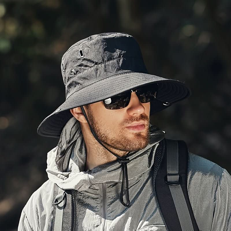 Wide-Brim Sun Hat with UV Protection