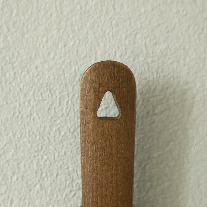 Long Solid Wood Shoehorn With Magnetic Holder