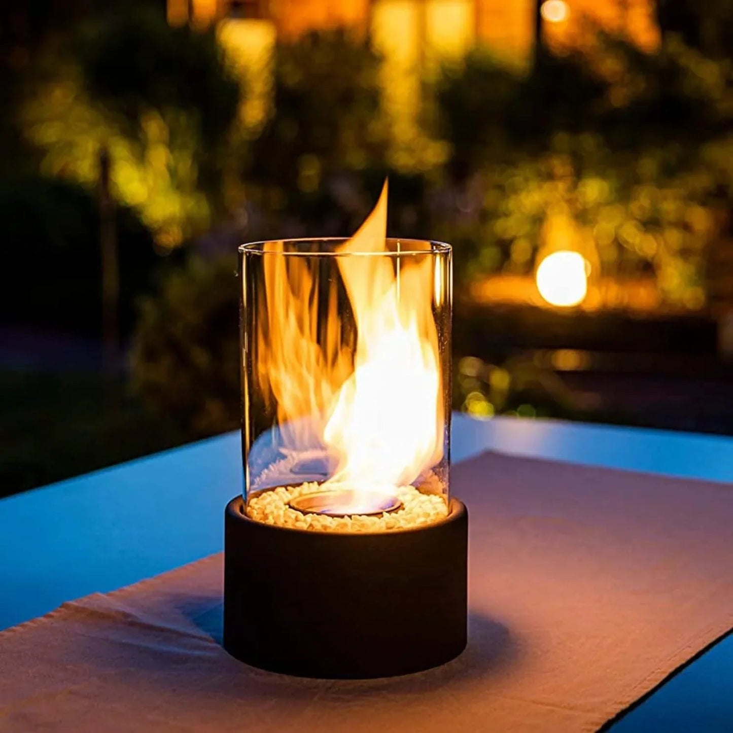 Tabletop Bioethanol Fireplace — Smokeless Warm Glow