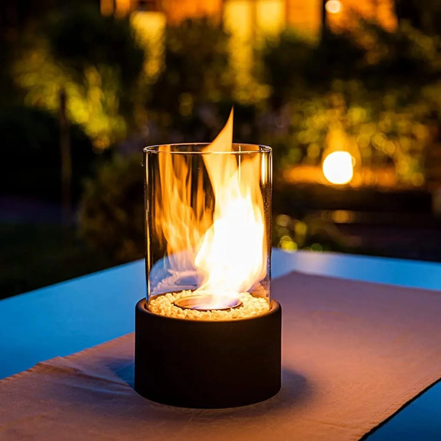 Tabletop Bioethanol Fireplace — Smokeless Warm Glow