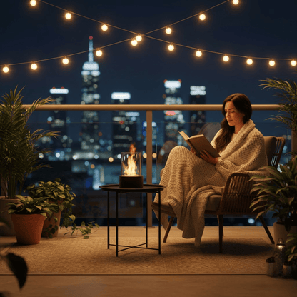 Tabletop Bioethanol Fireplace — Smokeless Warm Glow