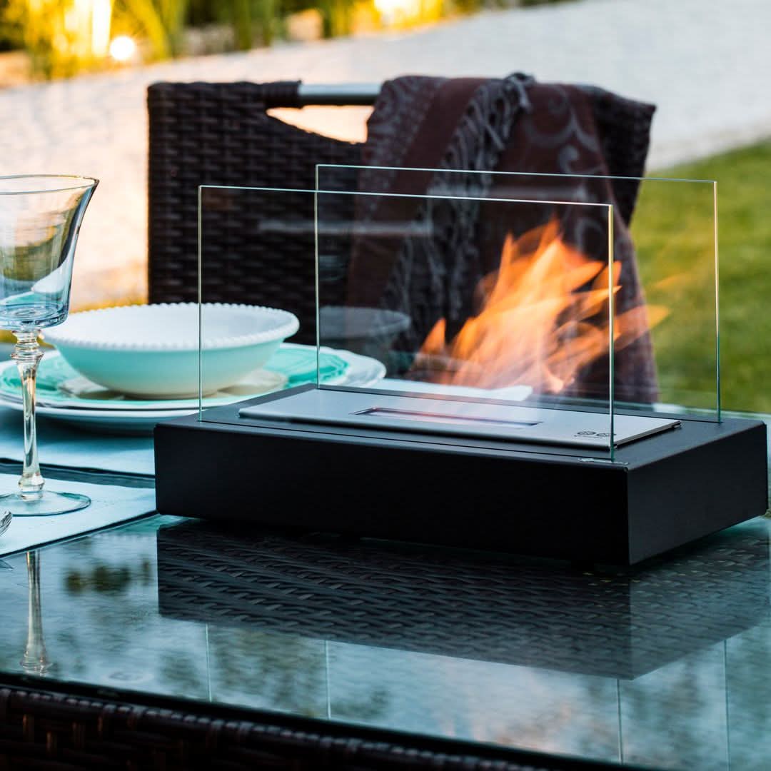 Tabletop Bioethanol Fireplace — Portable Indoor & Outdoor