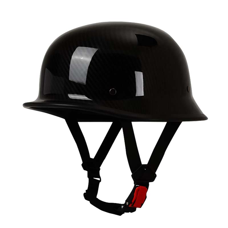Open-Face Motorcycle Helmet — Vintage Style