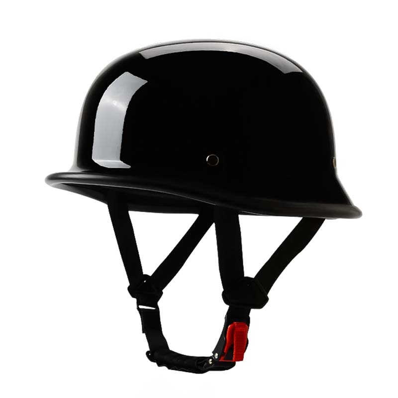 Open-Face Motorcycle Helmet — Vintage Style