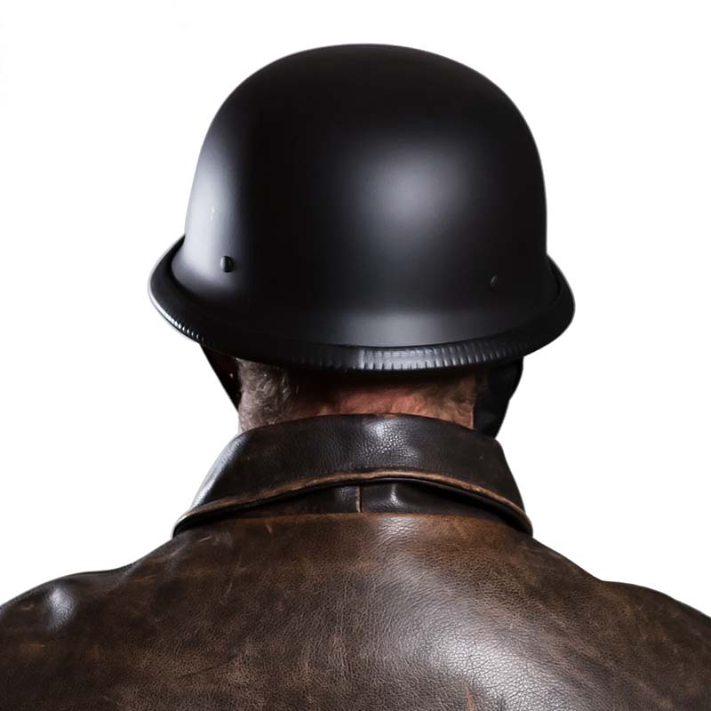 Open-Face Motorcycle Helmet — Vintage Style