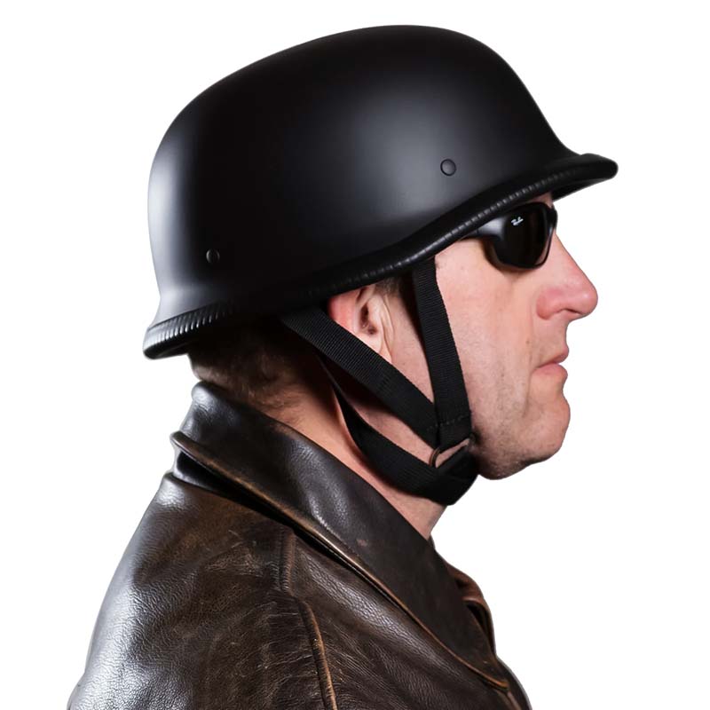 Open-Face Motorcycle Helmet — Vintage Style
