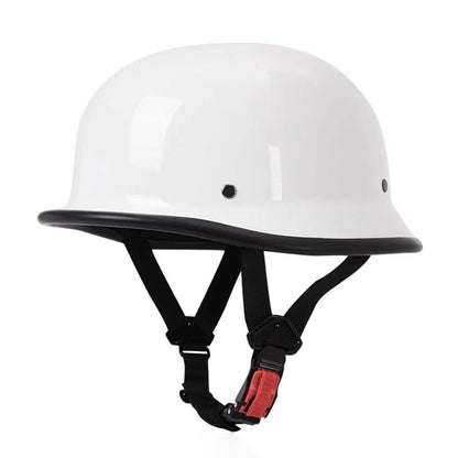 Open-Face Motorcycle Helmet — Vintage Style