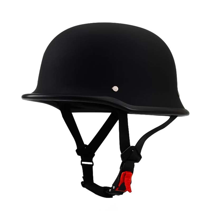 Open-Face Motorcycle Helmet — Vintage Style