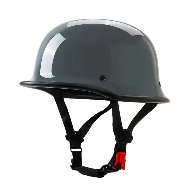 Open-Face Motorcycle Helmet — Vintage Style