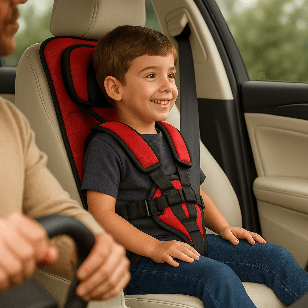 Portable Folding Car Seat — 5-Point Harness Travel