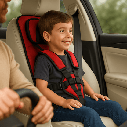 Portable Folding Car Seat — 5-Point Harness Travel