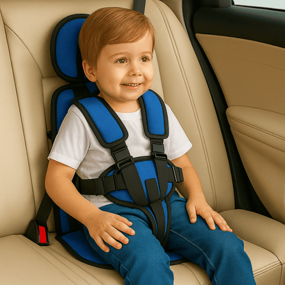 Portable Folding Car Seat — 5-Point Harness Travel