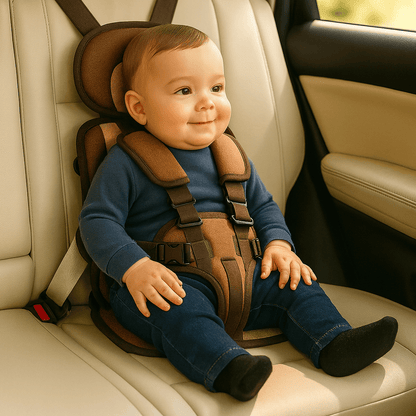 Portable Folding Car Seat — 5-Point Harness Travel