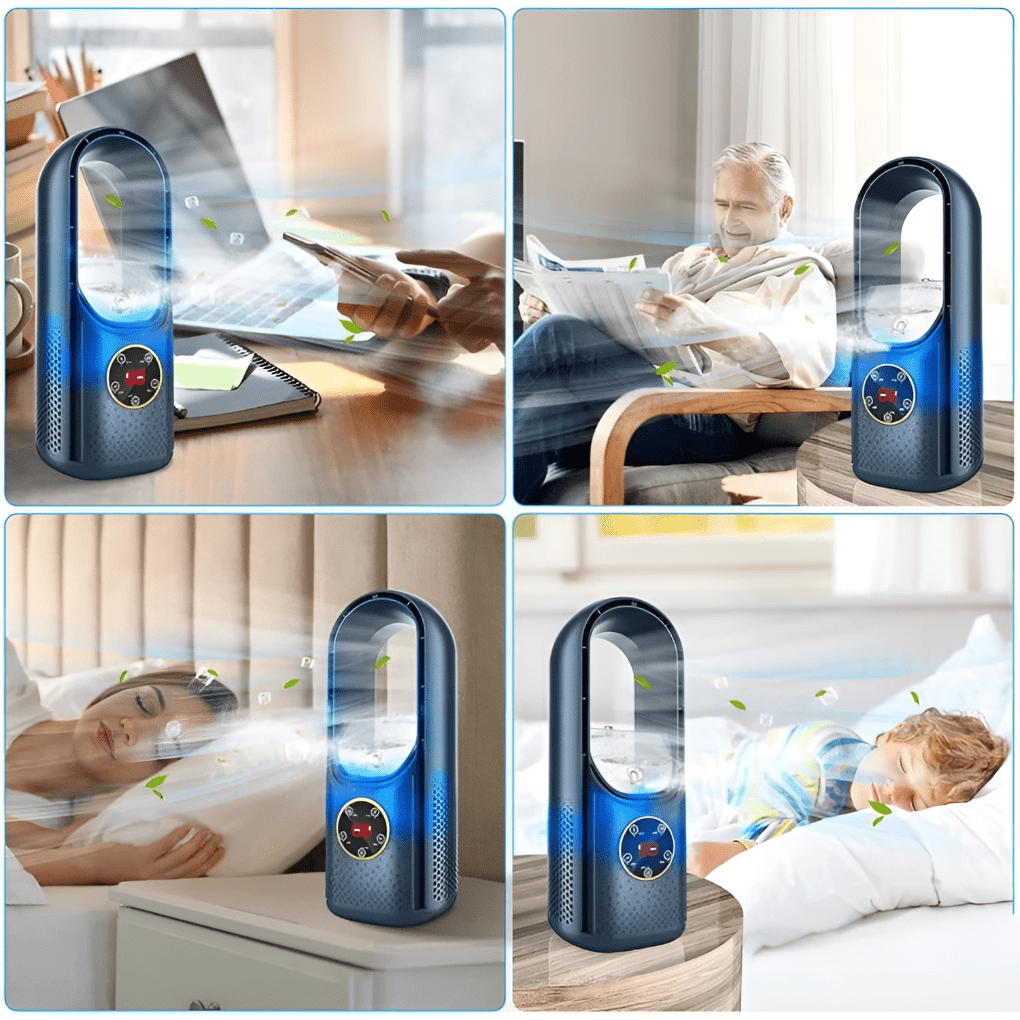 Portable Bladeless Air Conditioner — Quiet Cooling