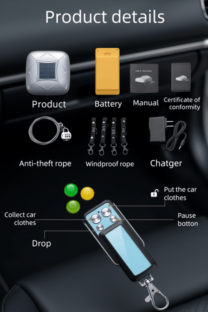 Automatic Waterproof Car Cover — Sun & Rain Shield