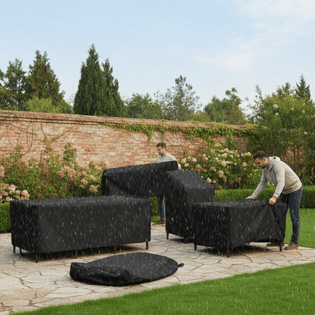 Waterproof Polyester Outdoor Table Cover