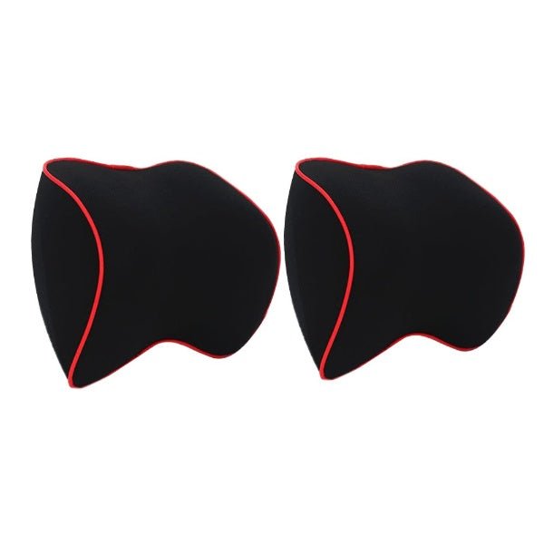 Memory Foam Car Neck Pillows — Ergonomic Set of 2