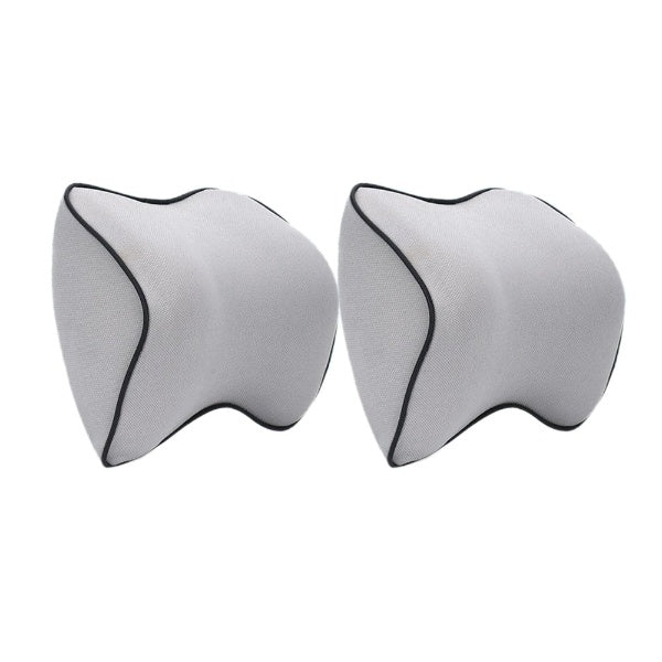 Memory Foam Car Neck Pillows — Ergonomic Set of 2