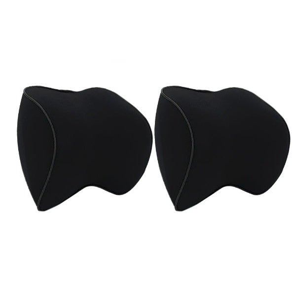 Memory Foam Car Neck Pillows — Ergonomic Set of 2