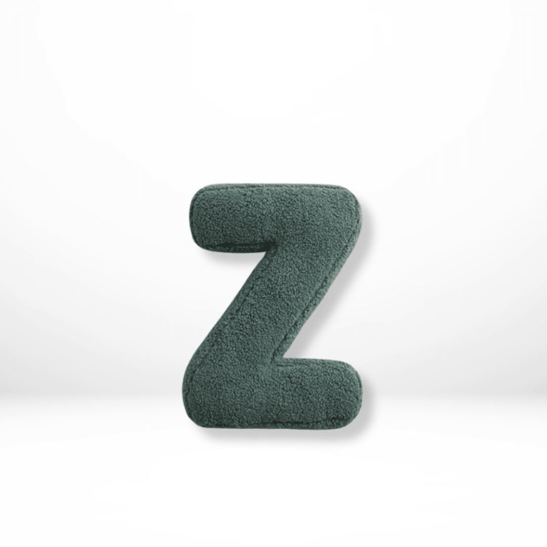 Personalized Velvet Alphabet Pillow for Sofa & Bed