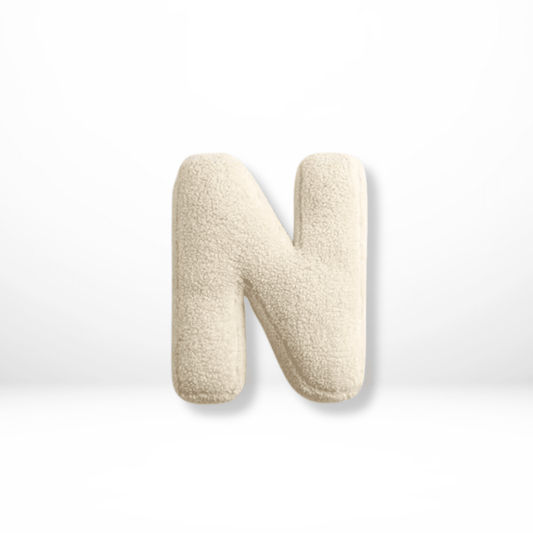 Personalized Velvet Alphabet Pillow for Sofa & Bed