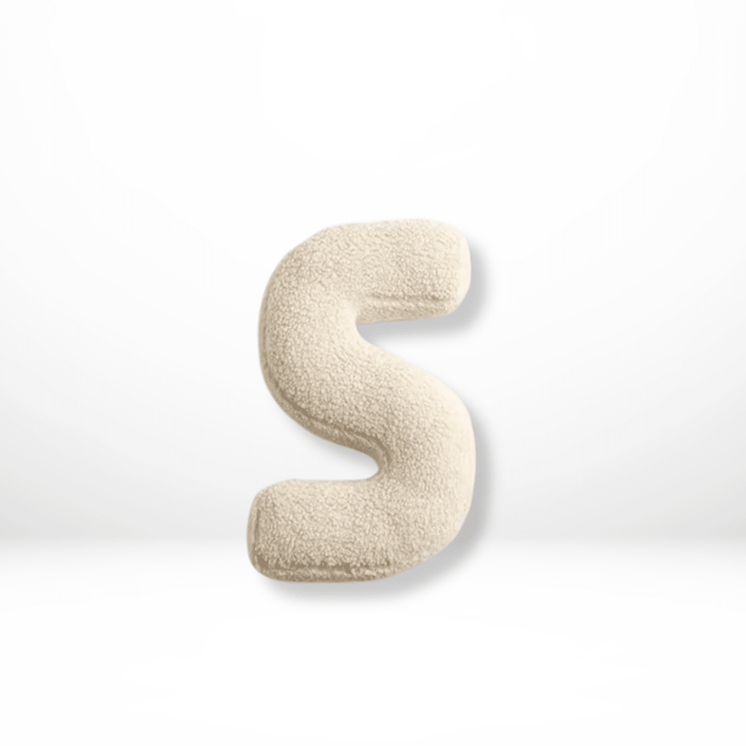 Personalized Velvet Alphabet Pillow for Sofa & Bed