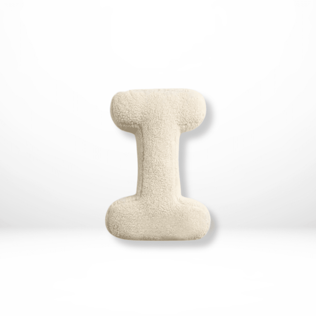 Personalized Velvet Alphabet Pillow for Sofa & Bed
