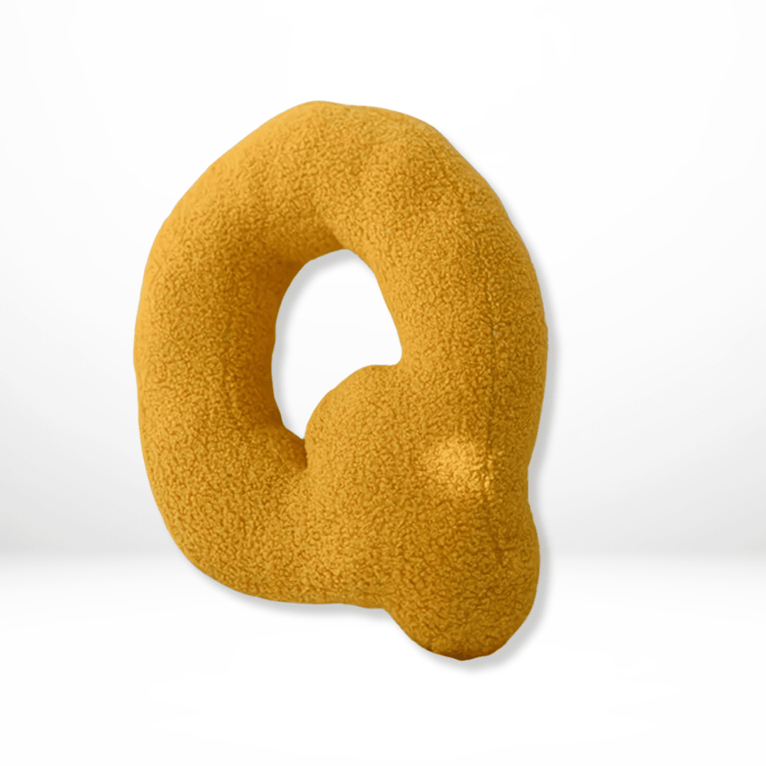 Personalized Velvet Alphabet Pillow for Sofa & Bed