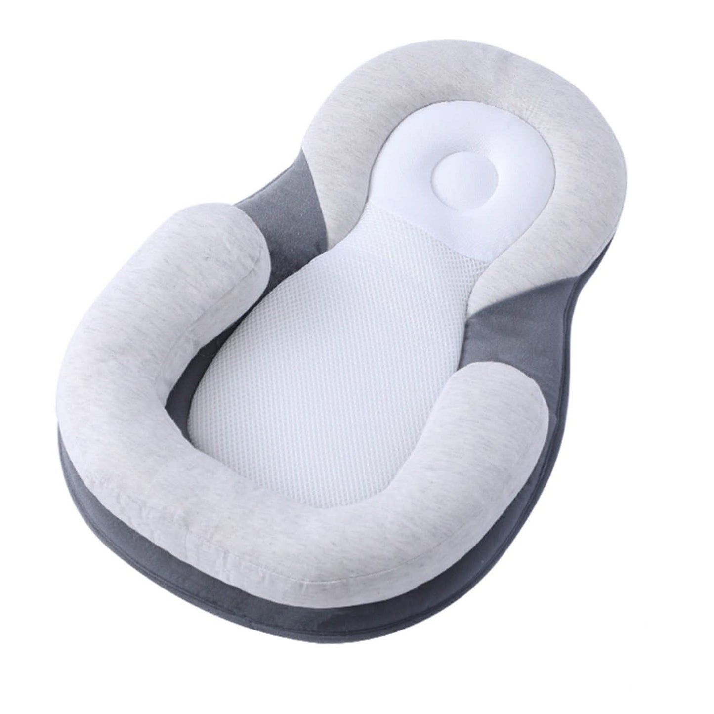 Ergonomic Baby Pillow — Safe Back-Sleep Head Support