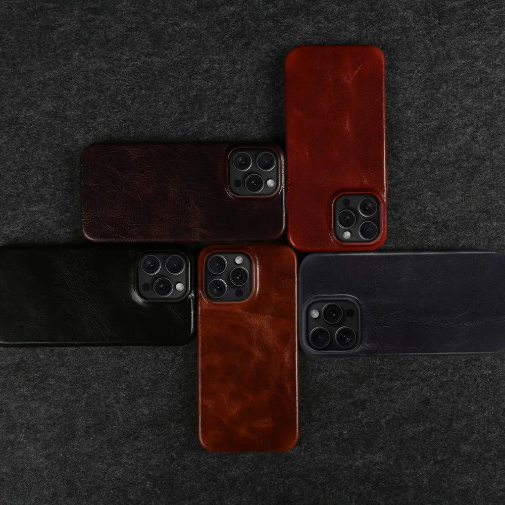Genuine Leather iPhone Case — Handmade & Durable